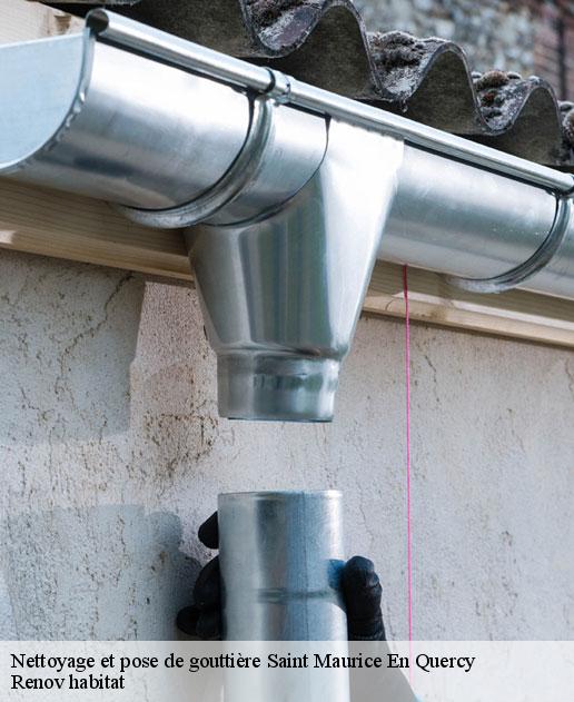Nettoyage et pose de gouttière  46120