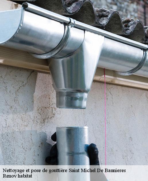 Nettoyage et pose de gouttière  46110